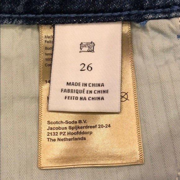 Scotch & Soda Embroidered Denim Shorts NWT - Picture 8 of 10